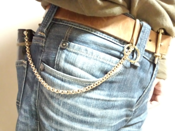 真鍮無垢ウォレットチェーン ショート キーケース K2 通販 1815391  