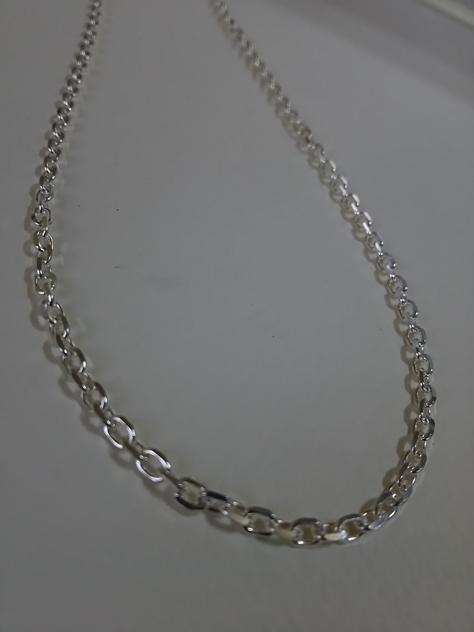 チェーン シルバー 3mm 925 太角 silver 日本製 ネックレス 細角