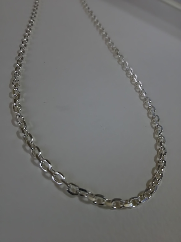 細角 太角 チェーン silver シルバー 925 ネックレス チェーン 日本製 細角 太角 チェーン ネックレス シルバー silver 925 3mm