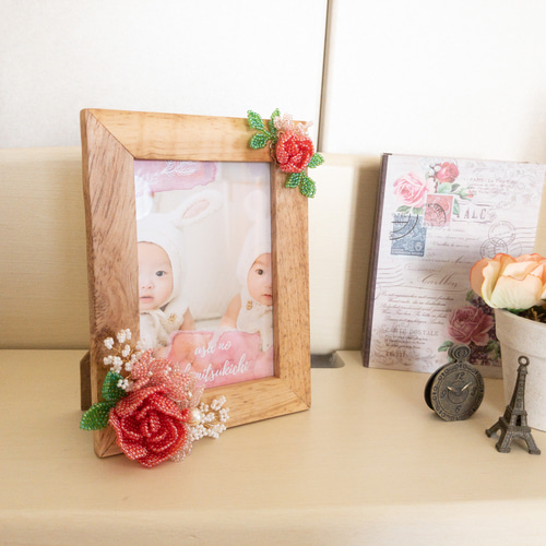 薔薇の花のフォトフレーム[プレゼントにおすすめ] フォトフレーム