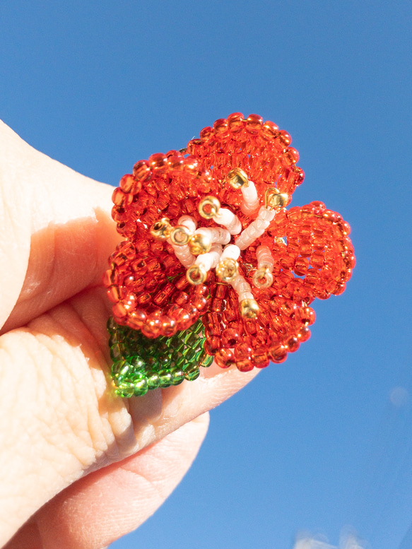 梅の花のヘアゴム 3枚目の画像