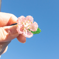 梅の花のヘアゴム 5枚目の画像