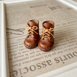 モンストドール ピュアニーモ ミニチュア靴 Mタイプ こげ茶 その他人形