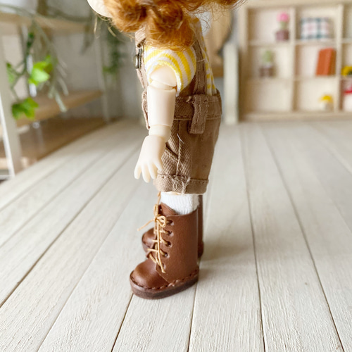 オビツ11&ミディブライス ミニチュア靴 Lタイプ チョコ その他