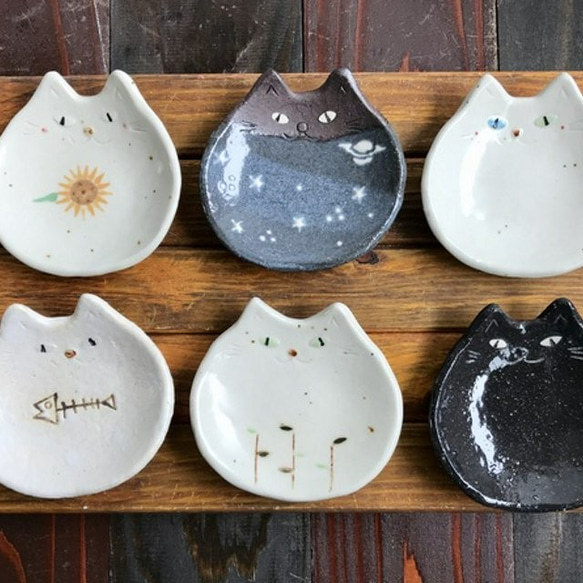 猫の小皿　〜6枚セット〜　和菓子にピッタリ 3枚目の画像