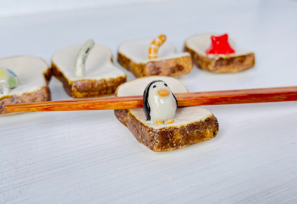 厚片吐司的筷架 [penguin] 第4張的照片