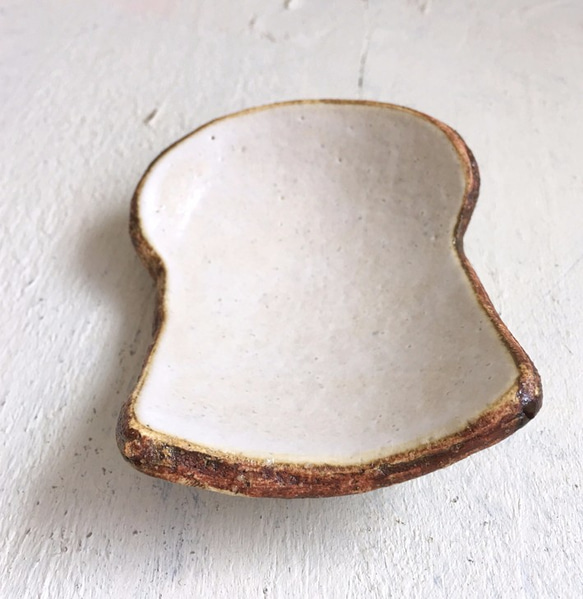 吐司造型小碟子 圓形 甜點盤 第2張的照片