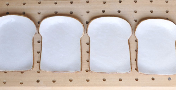 【夏の福袋】食パンの皿（レギュラーサイズ）４枚セット 9枚目の画像