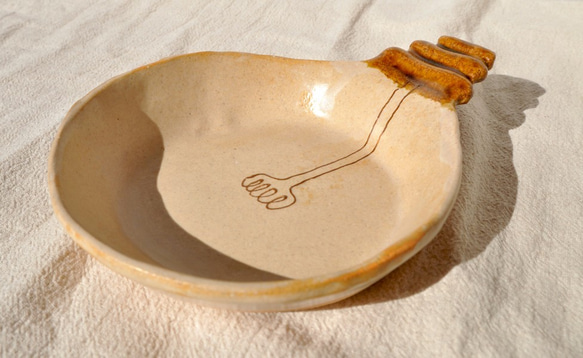 秋の福袋　裸電球のグラタン皿・ココット・豆皿　3点セット　＜耐熱・オーブン対応＞ 4枚目の画像