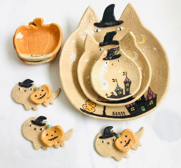 『秋の福袋』ネコザラ【Halloweeeeen(▲▽▲)セット商品　☆ハロウィン１０点セット 2枚目の画像