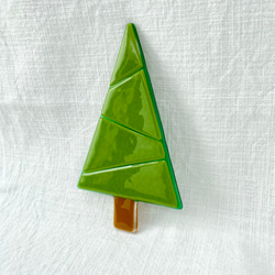 『超早割.送料無料』自分で作るガラスのクリスマスツリーセット　Green⑦グリーンonグリーン　 5枚目の画像