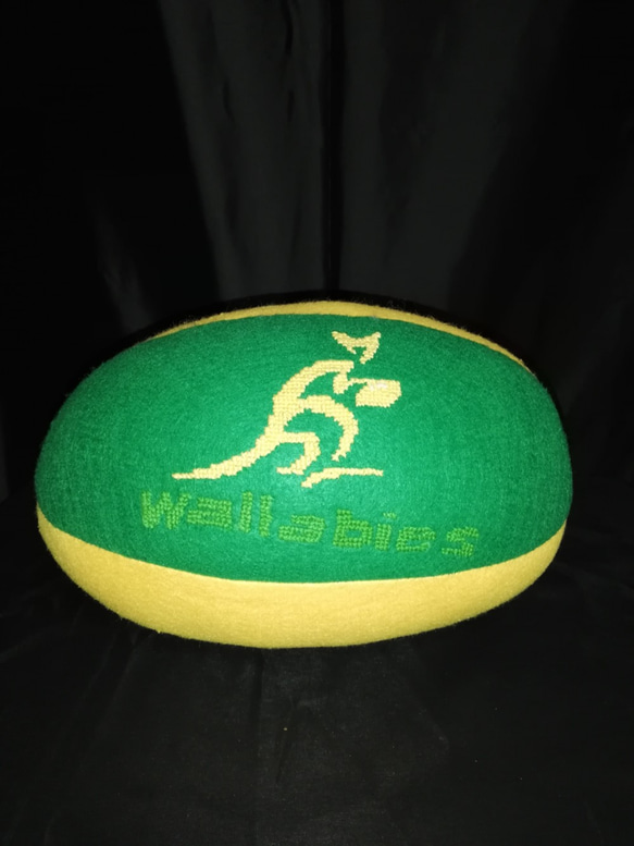 ラグビーオーストラリア代表チーム「Wallabies（ワラビーズ）」チームロゴ入り ラグビーボール 1枚目の画像