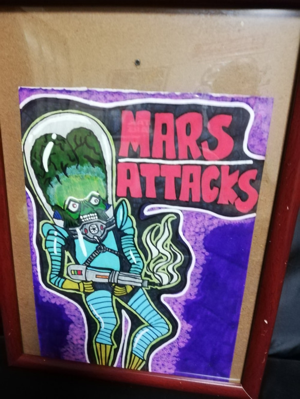 MARS ATTACKS 　手描きイラスト 1枚目の画像