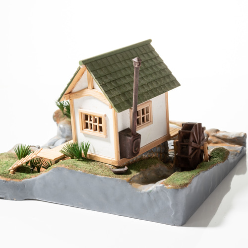 屋久杉　水車小屋　置物 水車小屋1/45 立体・オブジェ カエルの一生 通販 12424226｜Creema