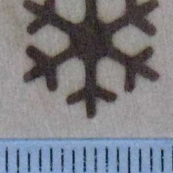 焼印雪の結晶ミニ 2枚目の画像