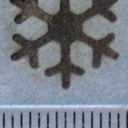 焼印雪の結晶ミニ 3枚目の画像