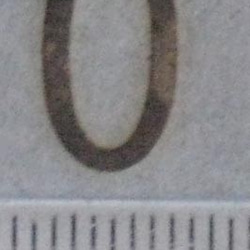 数字焼印　0　48ポイント直火式焼印です。 3枚目の画像