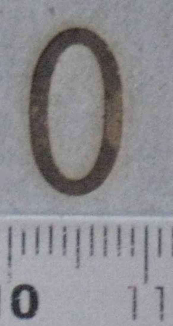 数字焼印　0　48ポイント直火式焼印です。 3枚目の画像