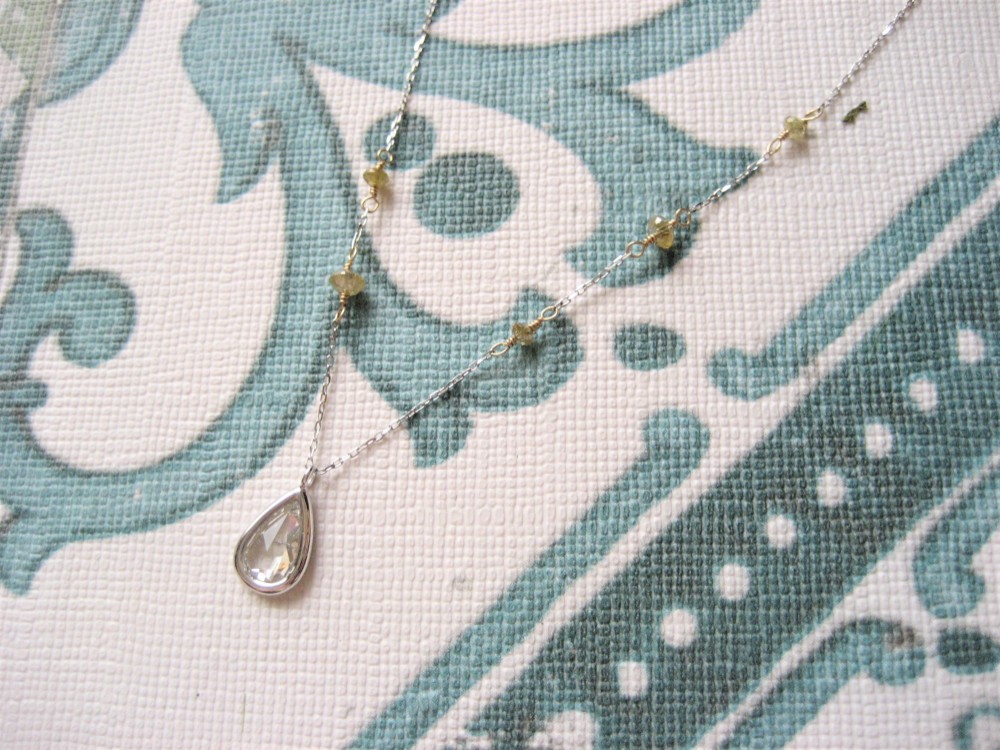 Prayer of Stars　K10WG ダイヤモンドネックレス