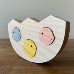 卵の殻とひよこ＊積み木・パズル＊プレゼント、ギフトにも！ 3枚目の画像