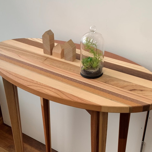 サイドテーブル寄木天板（ハンドメイド） サイドテーブル寄木天板（ハンドメイド）