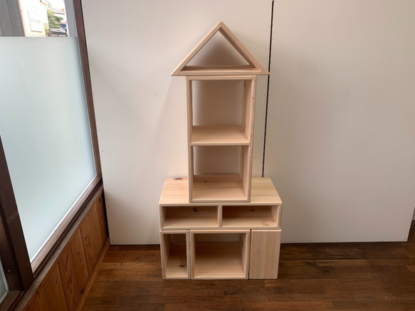 大きな積み木　組み合わせ自由なキューブシェルフ　 3枚目の画像