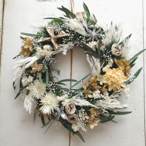 New ❅クリスマスリース❅ プリザーブドフラワー sui-irodori 通販