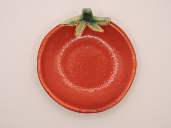 トマト　まめ皿/陶器　②　 1枚目の画像