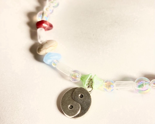 JAM  MADE 極太ビーズ シルバーネックレス JAM HOME MADE ネックレス ピース プロジェクト フェザー S