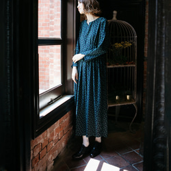 長袖 花柄 ロングワンピース｜neroli 【臨月 までOK】【セミオーダー