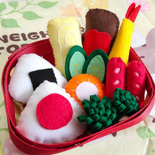 フェルトおままごと♡ピクニックお弁当セット ごっこ遊び・食育