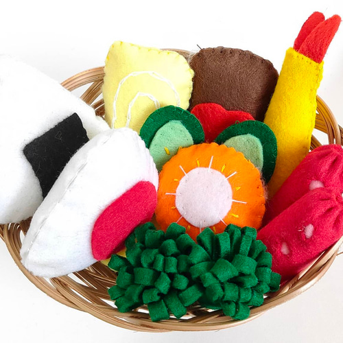 フェルトおままごと♡ピクニックお弁当セット ごっこ遊び・食育