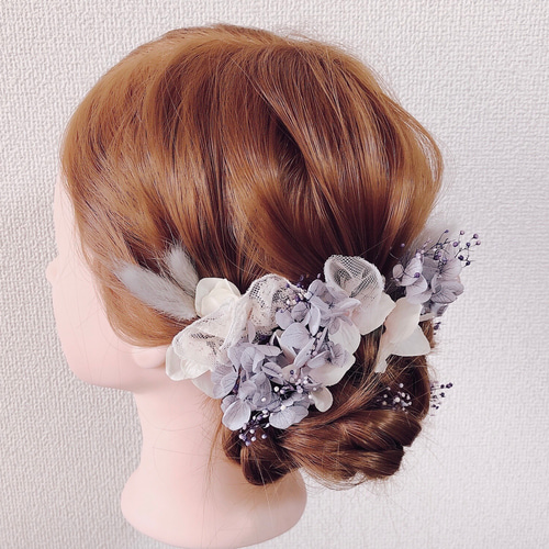 ウェディング ブライダル パーティー ヘッドドレス 髪飾り ゆめかわ