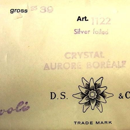 ヴィンテージ スワロフスキー art.1122 CRYSTAL AB ss39 Rivoli 72個