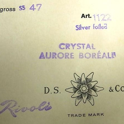 ヴィンテージ スワロフスキー art.1122 CRYSTAL AB ss47 Rivoli　36個 バラ売り 9枚目の画像