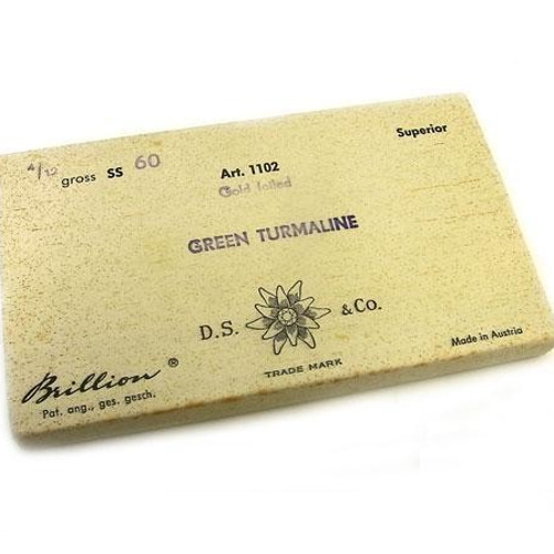 ヴィンテージ スワロフスキー art.1102 GREEN TURMALINE ss60 12個