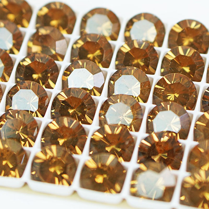 ヴィンテージ スワロフスキー art.1102 ss60 LIGHT SMOKED TOPAZ