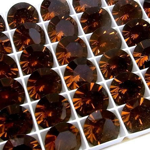 休日限定 ヴィンテージ スワロフスキー 12個 ss60 TOPAZ SMOKED art.1102 その他