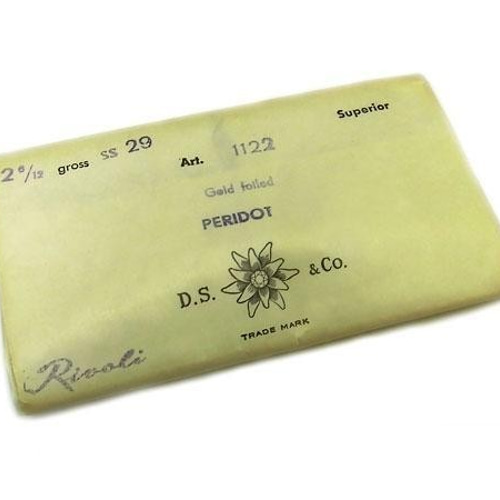 ヴィンテージ スワロフスキー art.1122 PERIDOT ss29 Rivoli 180