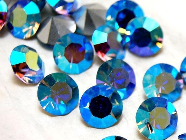 ヴィンテージ スワロフスキー art.1100 LIGHT SAPPHIRE AB ss47　3/12gross