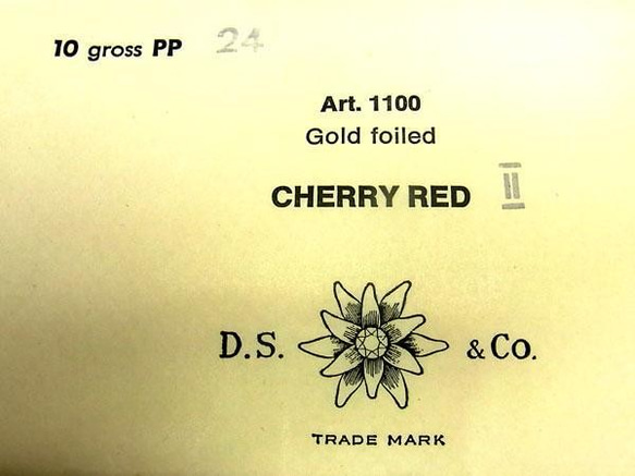 ヴィンテージ スワロフスキー art.1100 CHERRY RED Ⅱ pp24 10gross 9枚目の画像