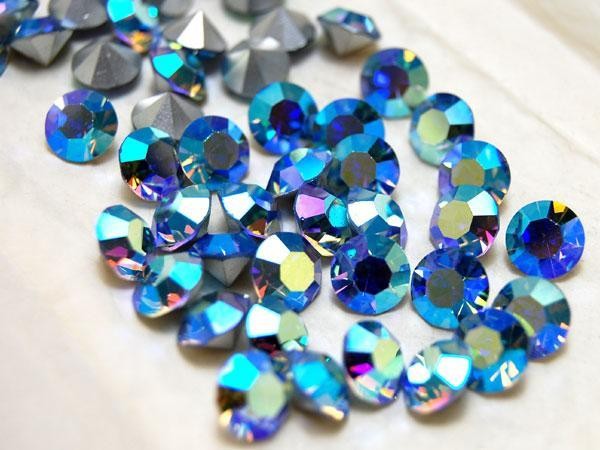 ヴィンテージ スワロフスキー art.1100 LIGHT SAPPHIRE AB ss40　6/12gross