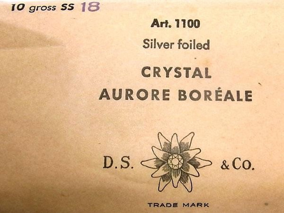 ヴィンテージ スワロフスキー art.1100 CRYSTAL AURORE BOREALE ss18 10gross 9枚目の画像