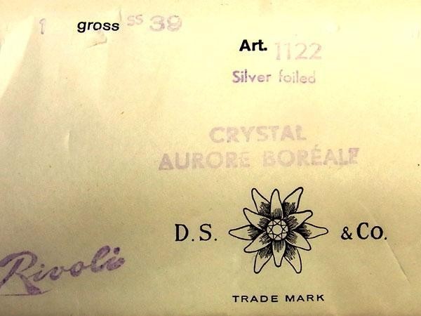 ヴィンテージ スワロフスキー art.1122 CRYSTAL AURORE BOREALE ss39 Rivoli