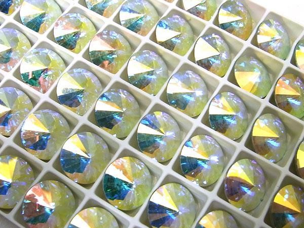 ヴィンテージ スワロフスキー art.1122 CRYSTAL AB ss47　6/12gross Rivoli