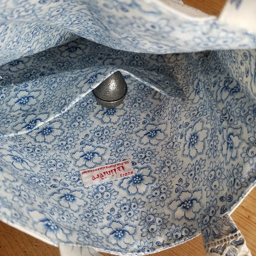 未使用品！トワルドジュイ柄が素敵な有名ハンドメイド作家さんのリネンコート フランス名画風 アンティーク トワルドジュイ 3色 コットン