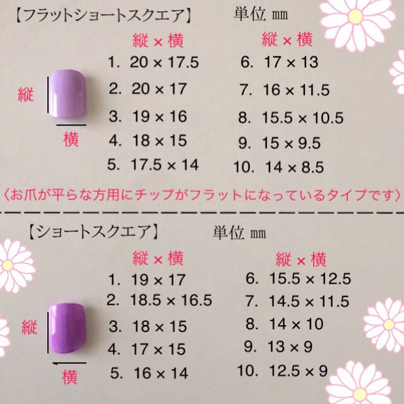 ミルキーグリーンと四角と三角（ケース&ヤスリ&両面テープ付き） 5枚目の画像