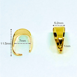 バチカン/ペンダント金具　ゴールド　50個 2枚目の画像