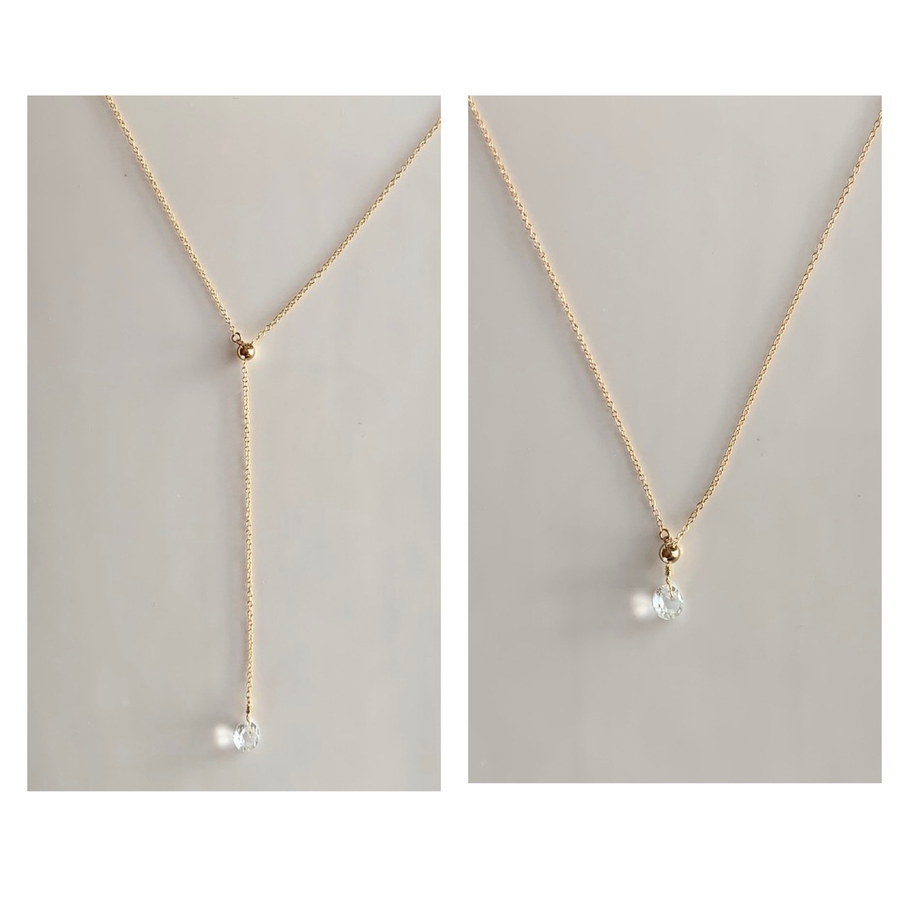 ＊グリーンアメジスト＊6mm ▪︎14kgf▪︎かぶるだけ▪︎Y字▪︎ロング▪︎ネックレス▪︎長さ調節可能▪︎受注後作製