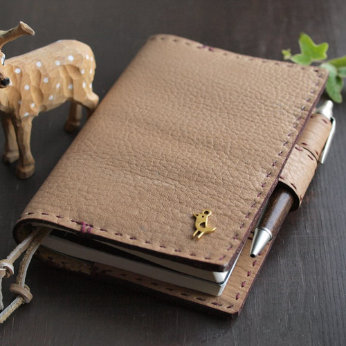 SAKURA ミルクティー 文庫本サイズ ブックカバー ハンドメイド 【公式